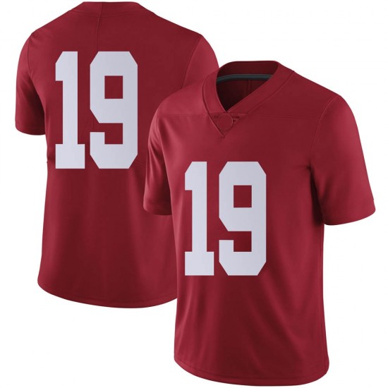 Alabama Crimson Tide Youth Jahleel Billingsley #19 No Name Crimson NCAA Nike Authentic Stitched College Football Jersey WV16C65FC